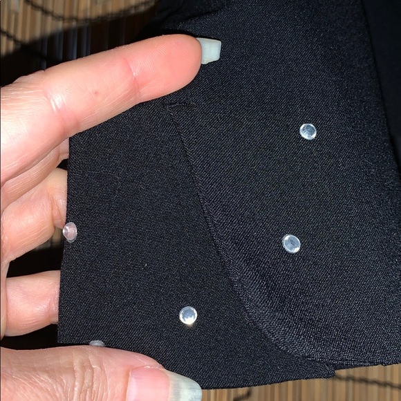 ✓ H&M EUC Bolero crop rhinestone jacket 4 black - Picture 11 of 16